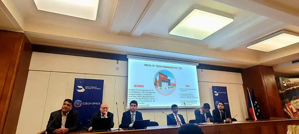 Hosting Indian Space Delegation at Czech Space Week